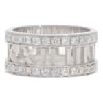 Vintage Tiffany & Co. Atlas Diamond Openwork Ring in White Gold