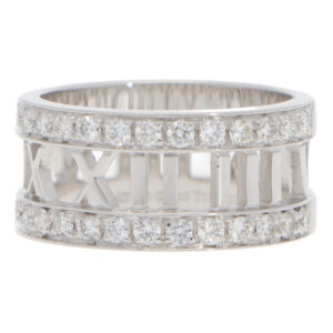 Vintage Tiffany & Co. Atlas Diamond Openwork Ring in White Gold