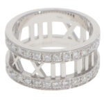 Vintage Tiffany & Co. Atlas Diamond Openwork Ring in White Gold