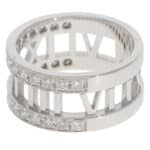 Vintage Tiffany & Co. Atlas Diamond Openwork Ring in White Gold