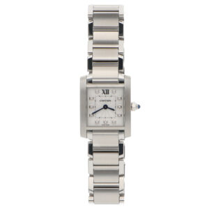 Vintage Cartier TankFrancaise Stainless Steel with Diamond Dial