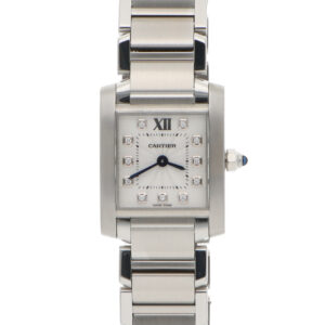 Vintage Cartier TankFrancaise Stainless Steel with Diamond Dial