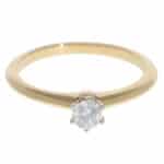 Vintage Tiffany & Co. 0.22ct Certified Diamond Solitaire Ring
