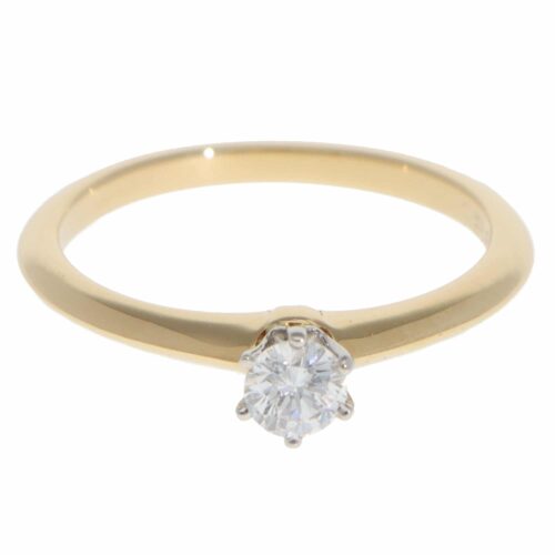 Vintage Tiffany & Co. 0.22ct Certified Diamond Solitaire Ring
