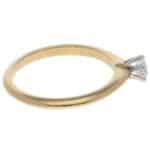 Vintage Tiffany & Co. 0.22ct Certified Diamond Solitaire Ring