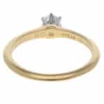 Vintage Tiffany & Co. 0.22ct Certified Diamond Solitaire Ring