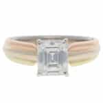 Vintage Cartier GIA Certified 1.50ct Diamond Trinity Ring