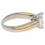 Vintage Cartier GIA Certified 1.50ct Diamond Trinity Ring