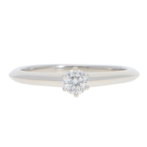 Vintage Tiffany & Co. 0.20ct Certified Diamond Solitaire Ring