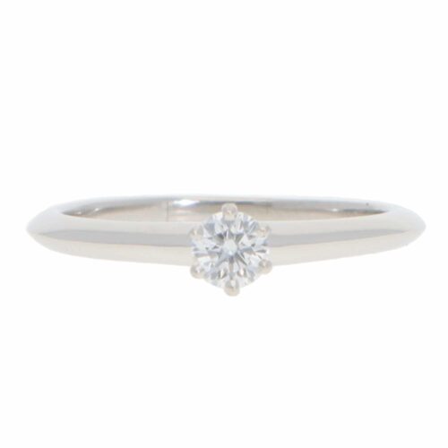Vintage Tiffany & Co. 0.20ct Certified Diamond Solitaire Ring