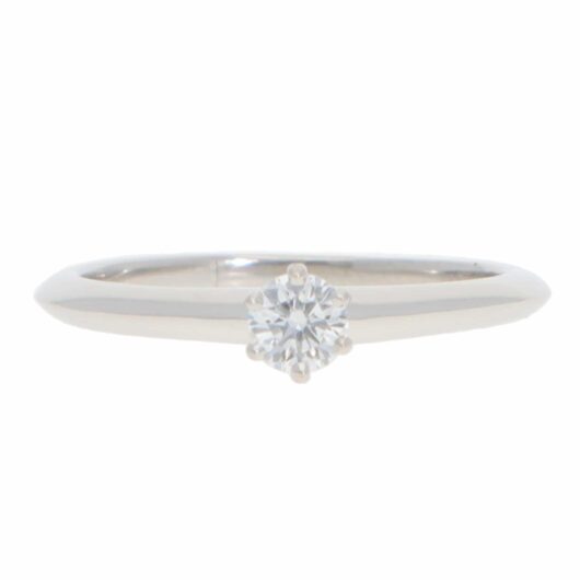 Vintage Tiffany & Co. 0.20ct Certified Diamond Solitaire Ring