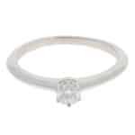 Vintage Tiffany & Co. 0.20ct Certified Diamond Solitaire Ring