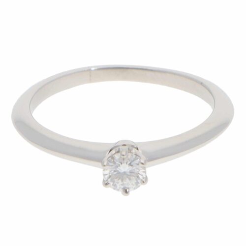 Vintage Tiffany & Co. 0.20ct Certified Diamond Solitaire Ring