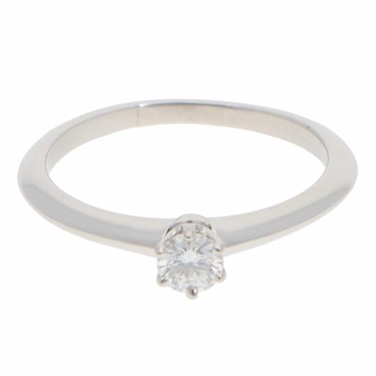 Vintage Tiffany & Co. 0.20ct Certified Diamond Solitaire Ring