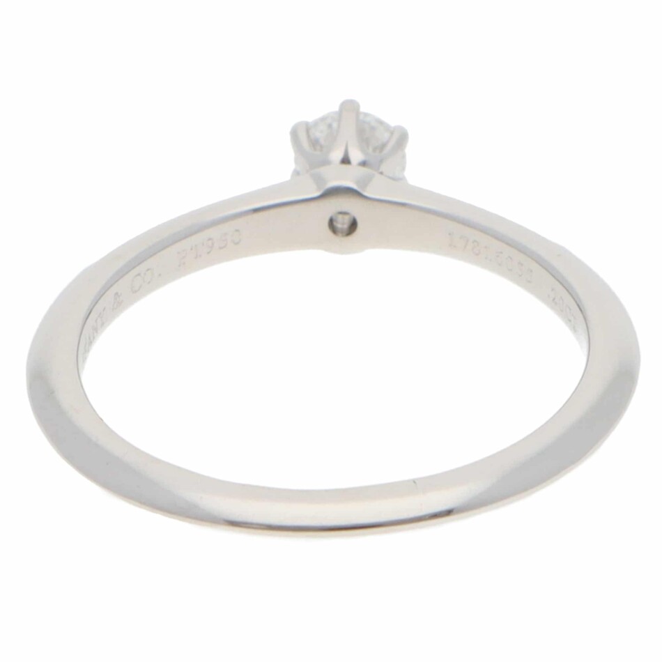 Vintage Tiffany & Co. 0.20ct Certified Diamond Solitaire Ring