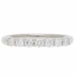 Contemporary 0.41ct Diamond Half Eternity Ring in Platinum