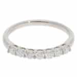 Contemporary 0.41ct Diamond Half Eternity Ring in Platinum
