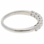 Contemporary 0.41ct Diamond Half Eternity Ring in Platinum