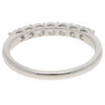 Contemporary 0.41ct Diamond Half Eternity Ring in Platinum