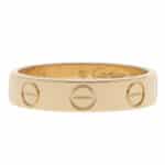 Vintage Cartier LOVE Ring SM in Yellow Gold, Size 46