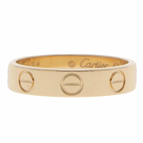Vintage Cartier LOVE Ring SM in Yellow Gold, Size 46