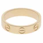 Vintage Cartier LOVE Ring SM in Yellow Gold, Size 46