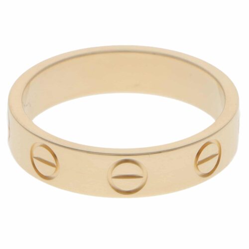 Vintage Cartier LOVE Ring SM in Yellow Gold, Size 46