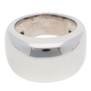 Vintage 1997 Cartier Nouvelle Vague Ring in White Gold