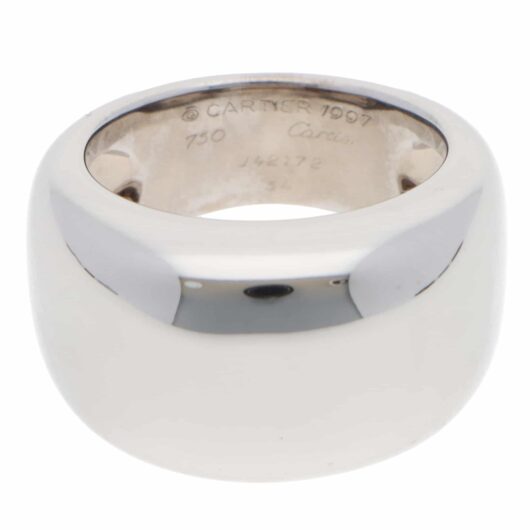 Vintage 1997 Cartier Nouvelle Vague Ring in White Gold