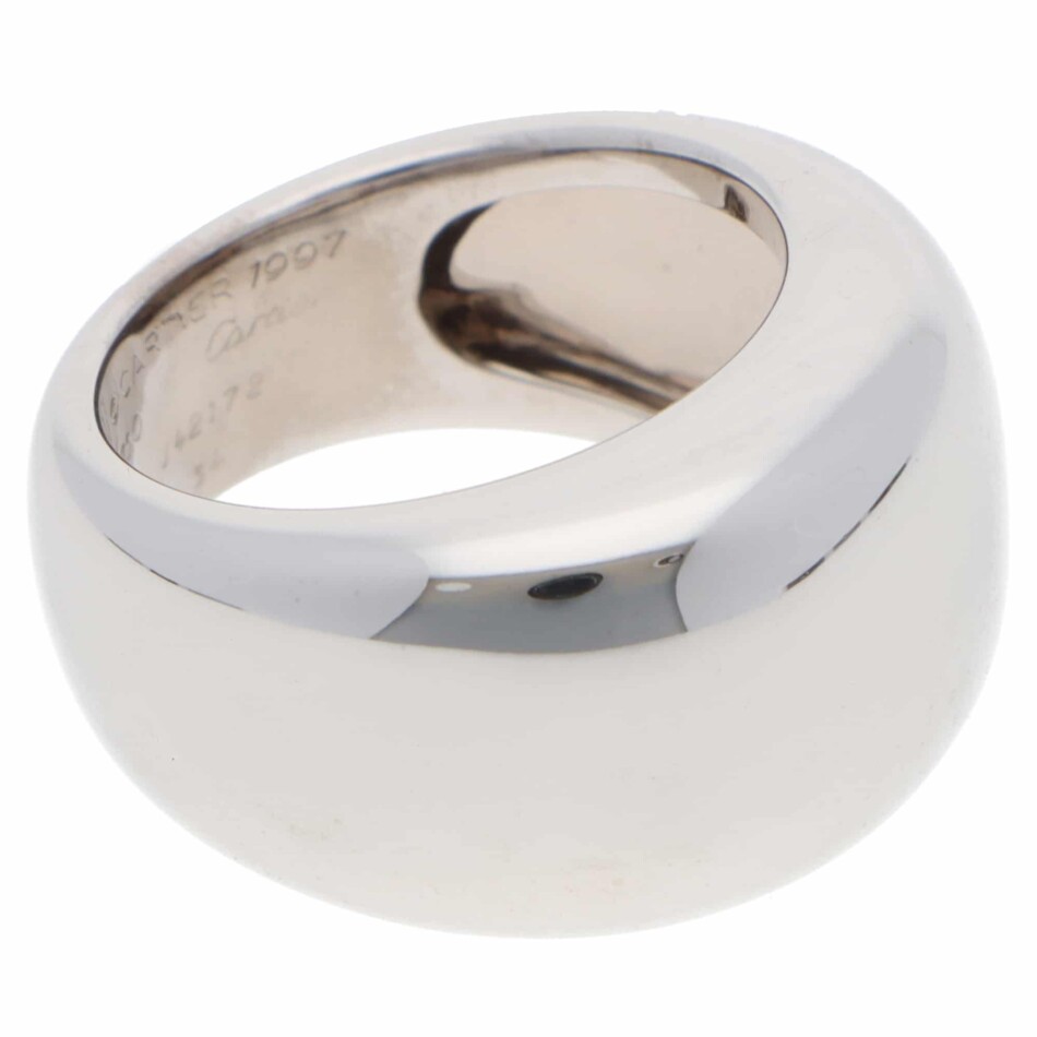 Vintage 1997 Cartier Nouvelle Vague Ring in White Gold