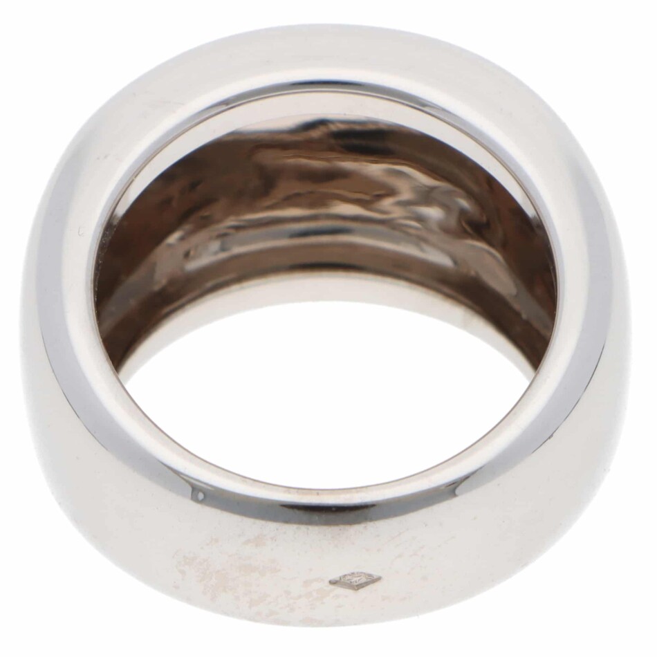 Vintage 1997 Cartier Nouvelle Vague Ring in White Gold