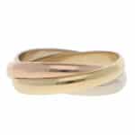 Vintage Cartier Trinity Ring SM in Gold, Size 48