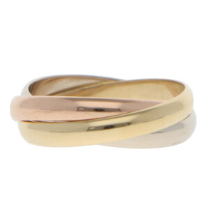 Vintage Cartier Trinity Ring SM in Gold, Size 48