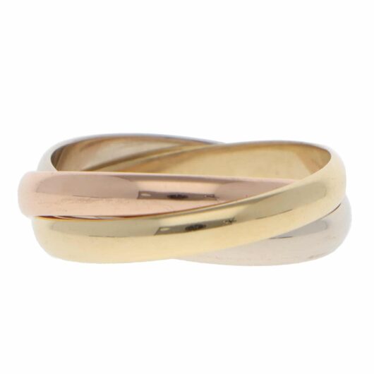 Vintage Cartier Trinity Ring SM in Gold, Size 48