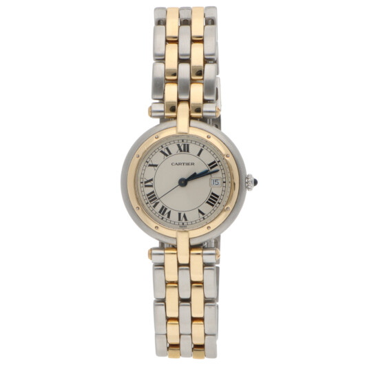 Vintage Cartier Panthere Vendome 29mm Watch with 2 Row Gold