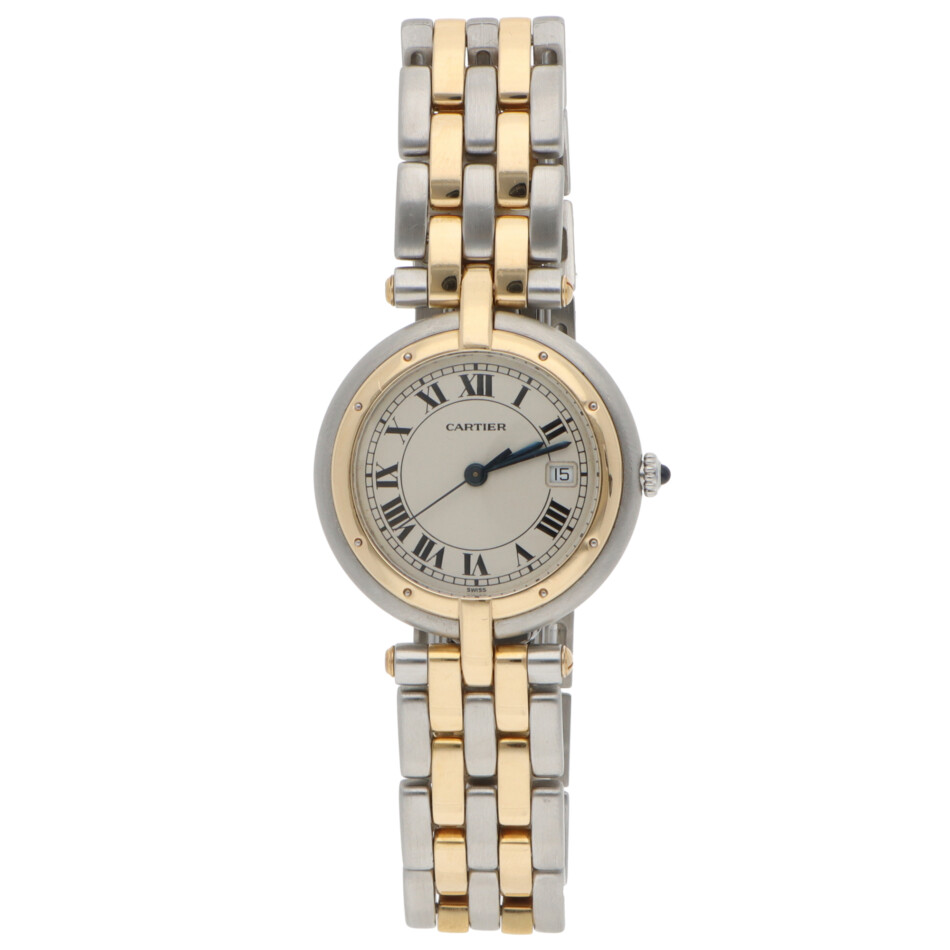 Vintage Cartier Panthere Vendome 29mm Watch with 2 Row Gold