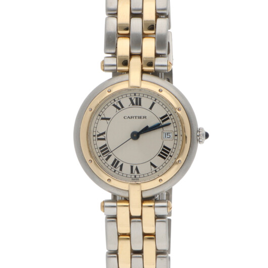 Vintage Cartier Panthere Vendome 29mm Watch with 2 Row Gold