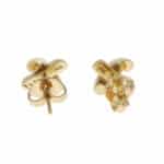 Vintage Tiffany & Co. Cross Stitch Stud Earrings in Yellow Gold