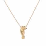 Vintage Panthère de Cartier Pendant Necklace in Rose Gold