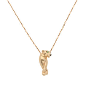 Vintage Panthère de Cartier Pendant Necklace in Rose Gold