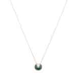 Vintage Amulette de Cartier XS Malachite and Diamond Necklace