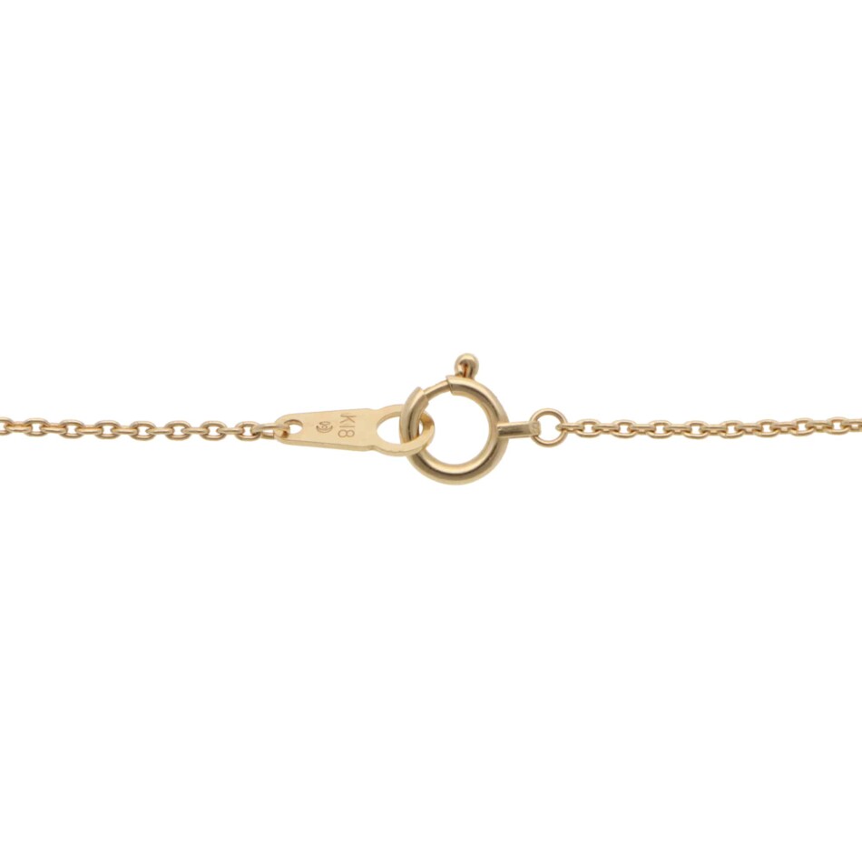Vintage Tasaki Akoya Pearl Chain Necklace in Yellow Gold