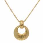 Vintage 1990's Hermès Open Circle Pendant Necklace