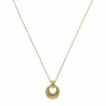 Vintage 1990's Hermès Open Circle Pendant Necklace