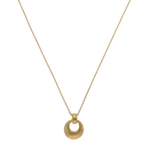Vintage 1990's Hermès Open Circle Pendant Necklace