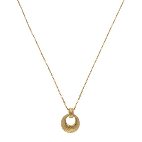 Vintage 1990's Hermès Open Circle Pendant Necklace
