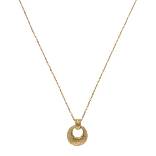 Vintage 1990's Hermès Open Circle Pendant Necklace