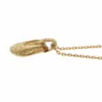 Vintage 1990's Hermès Open Circle Pendant Necklace
