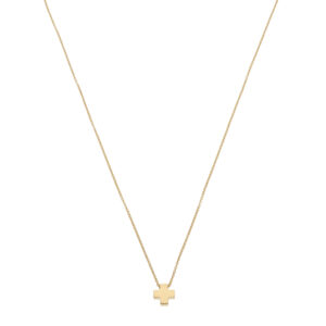 Vintage Tiffany & Co. Roman Cross Necklace in Yellow Gold