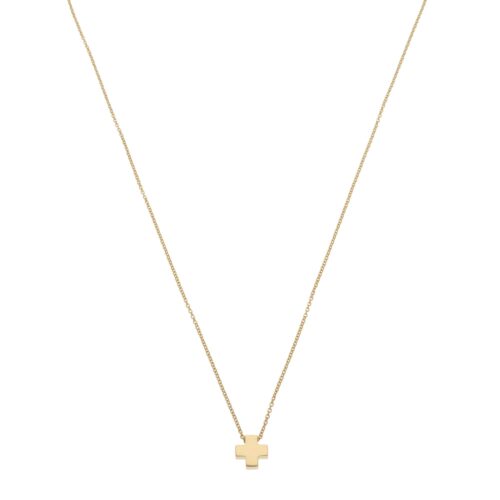 Vintage Tiffany & Co. Roman Cross Necklace in Yellow Gold